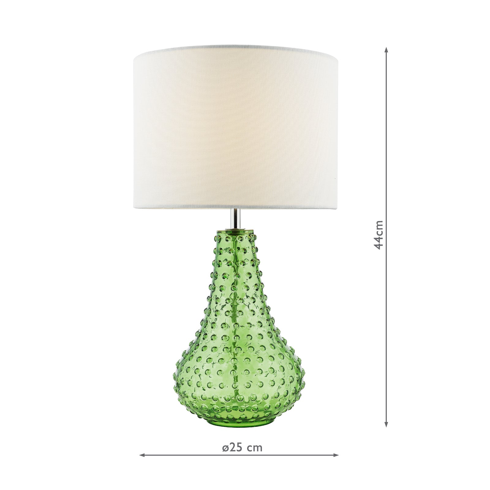 KRI4224 Kristina Table Lamp Green Glass With Shade
