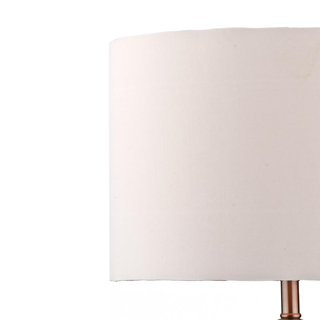 MAD4246 Madrid Table Lamp Satin Chrome With Shade