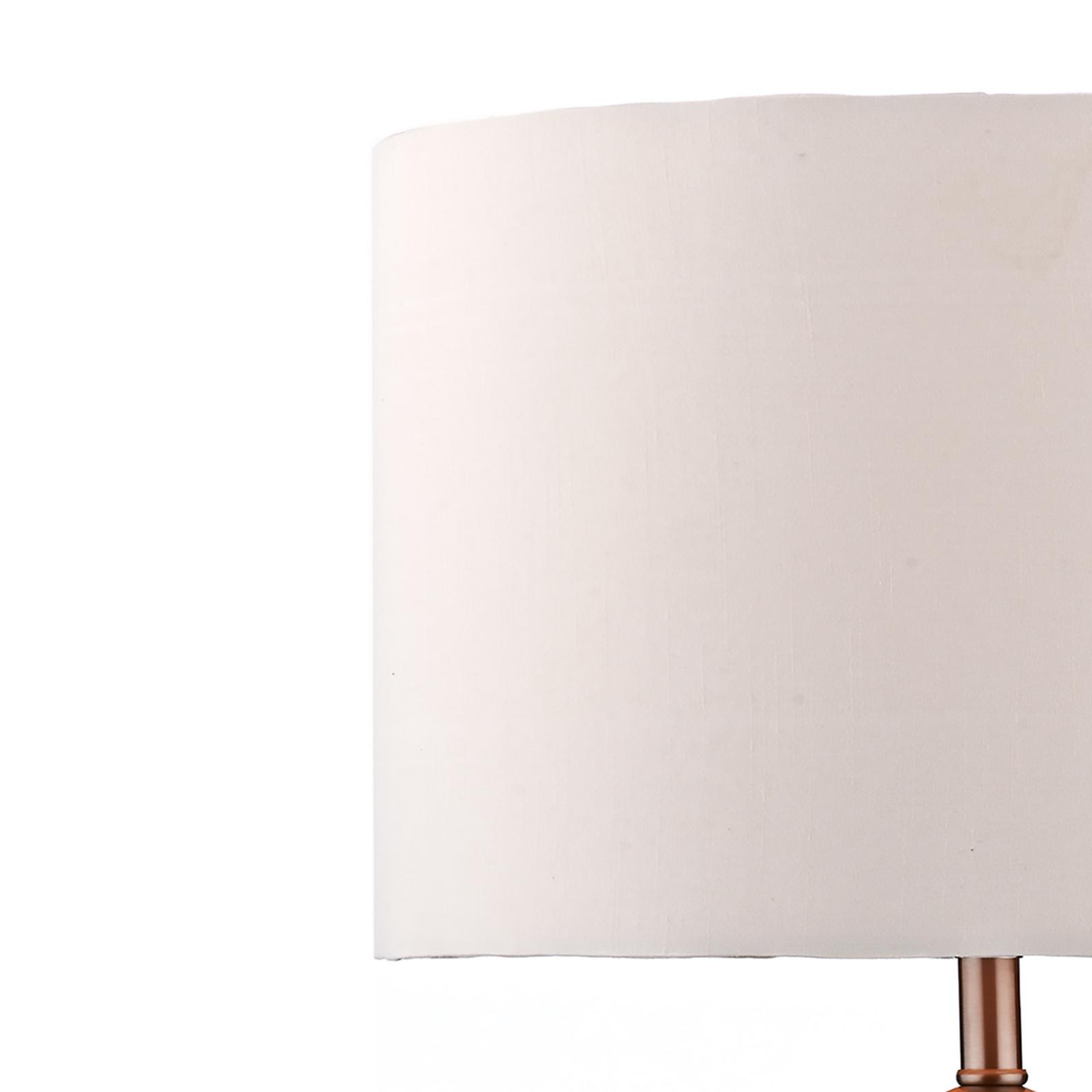 MAD4246 Madrid Table Lamp Satin Chrome With Shade