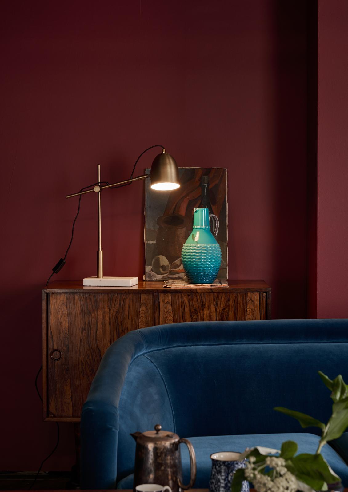 MEN4263 Mendal Desk Lamp Antique Bronze and Marble