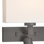 MOD7163L-S1123 Modena Wall Light Brushed Bronze With Shade LED