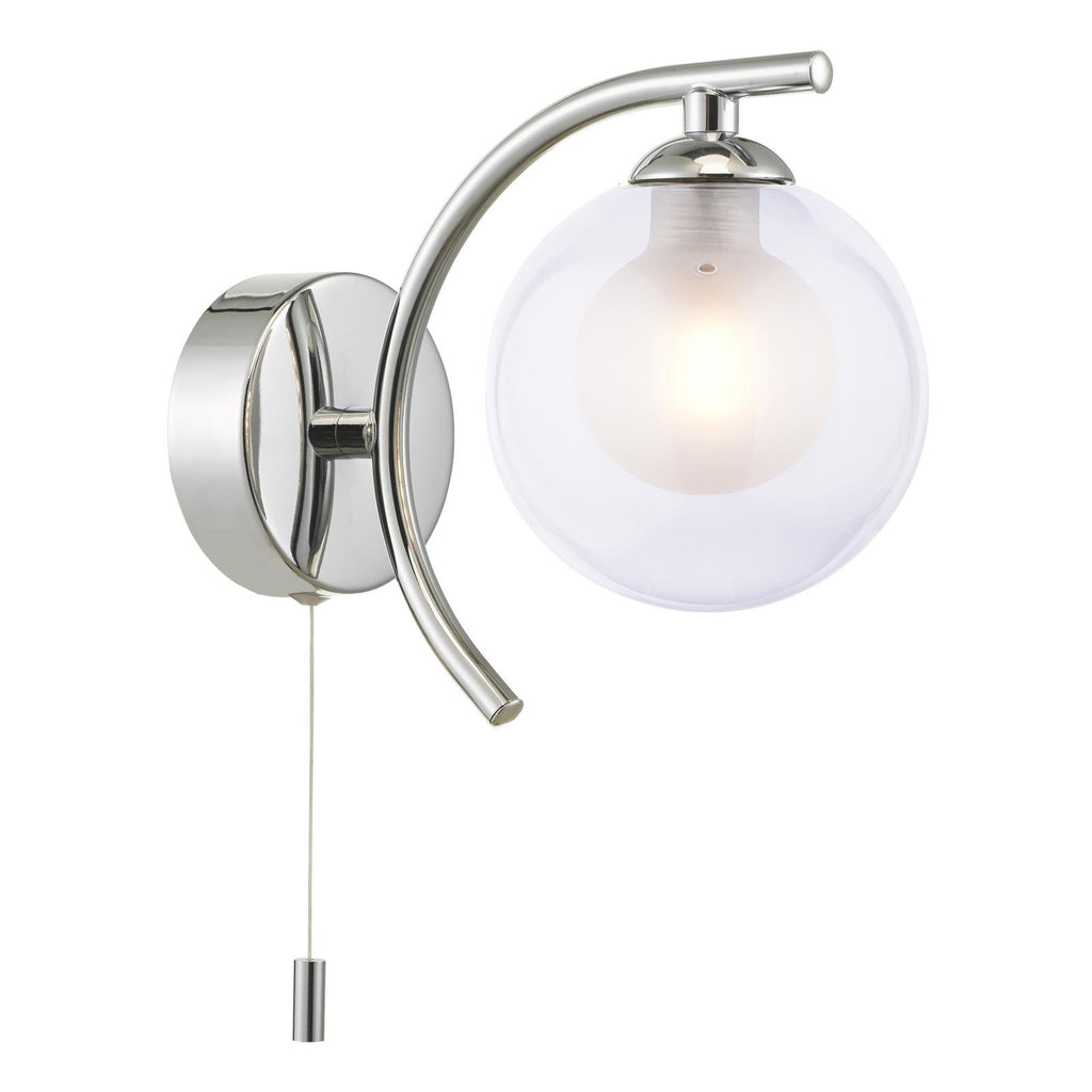 NAK0750-04 Nakita Wall Light Polished Chrome With Clear/Opal Glass