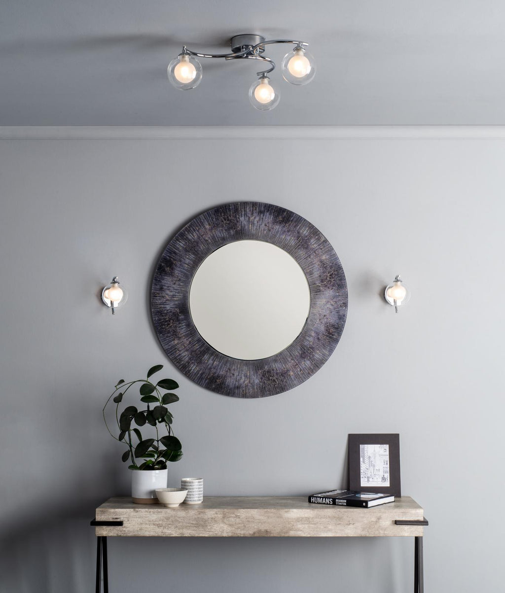 NAK0750-04 Nakita Wall Light Polished Chrome With Clear/Opal Glass