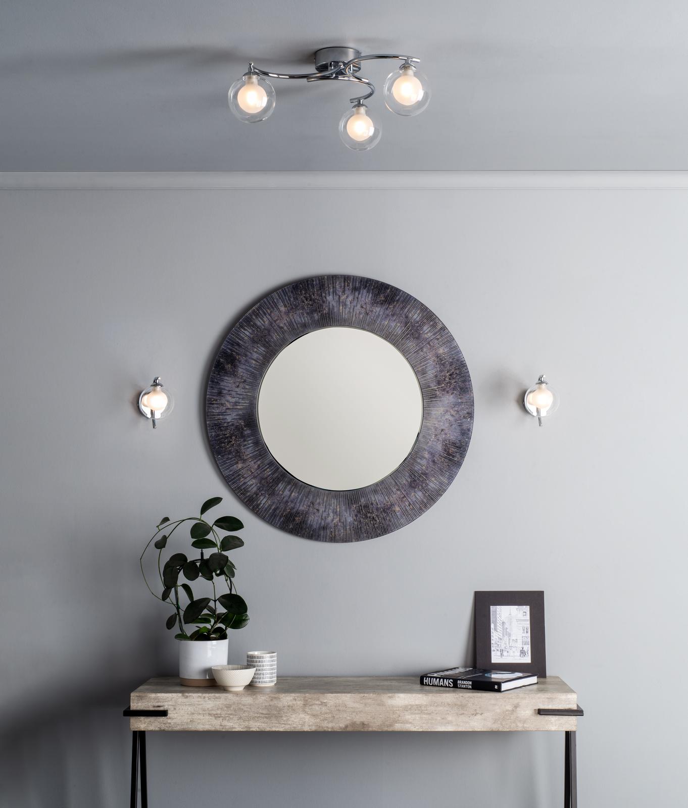 NAK0750-04 Nakita Wall Light Polished Chrome With Clear/Opal Glass