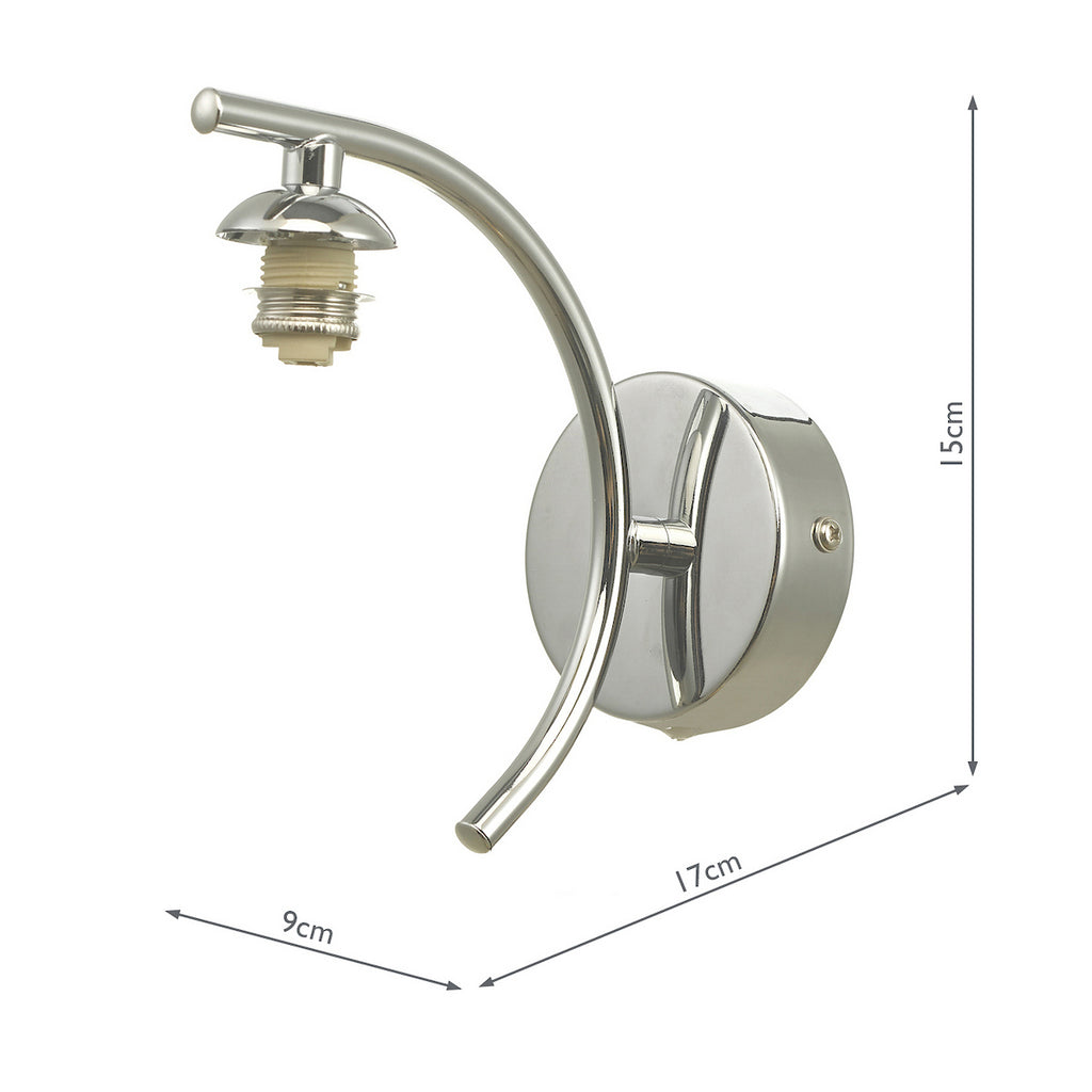 NAK0750-F Nakita Wall Light Chrome Bracket Only (S)