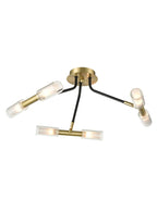 FL2435-6 Nano 6 Light Ceiling Light Black Bronze (S)