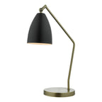 OLL4154 Olly Desk Lamp Antique Brass and Matt Black