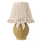 OME4129 Omer Table Lamp Matt Taupe and Antique Brass With Shade