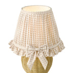 OME4129 Omer Table Lamp Matt Taupe and Antique Brass With Shade