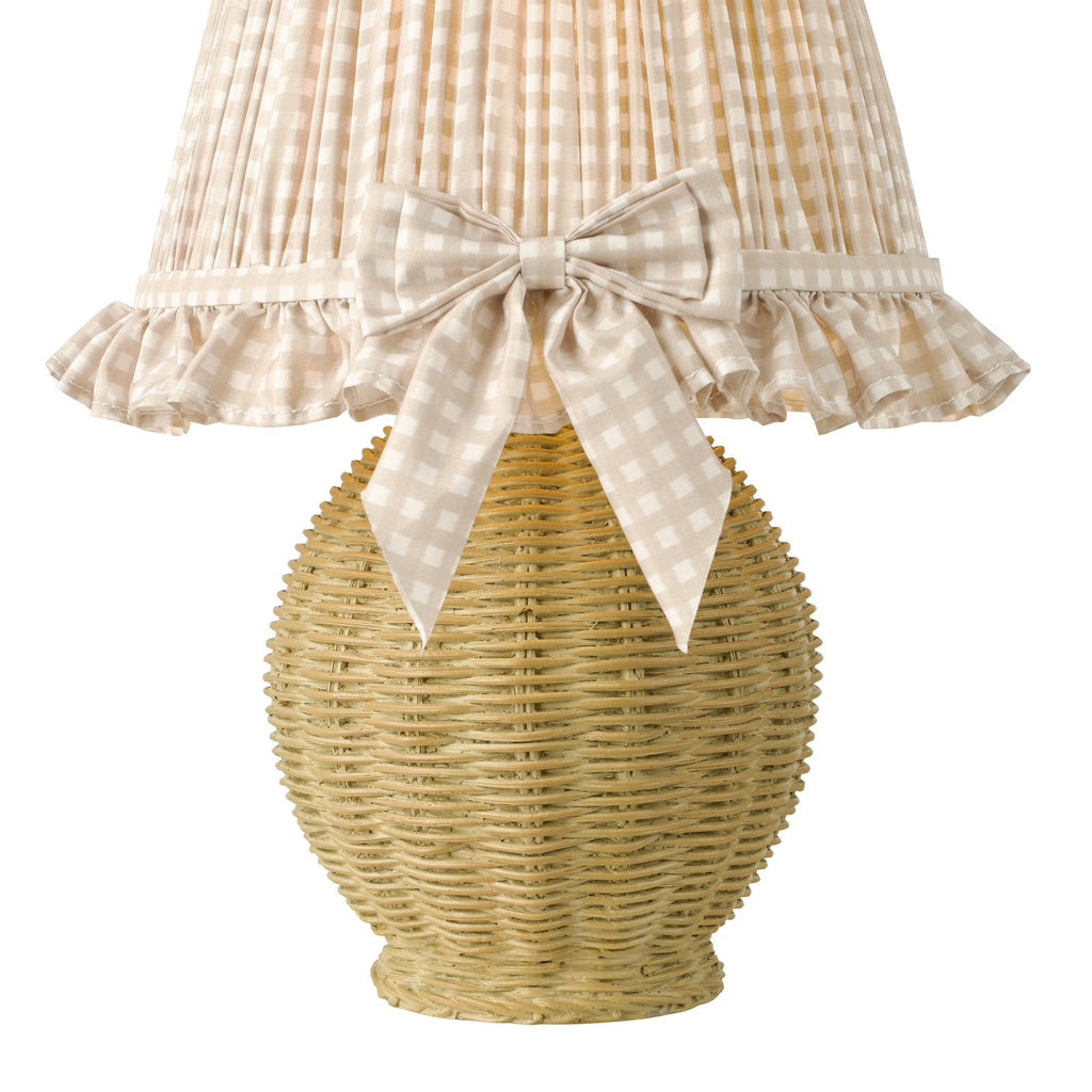 OME4129 Omer Table Lamp Matt Taupe and Antique Brass With Shade
