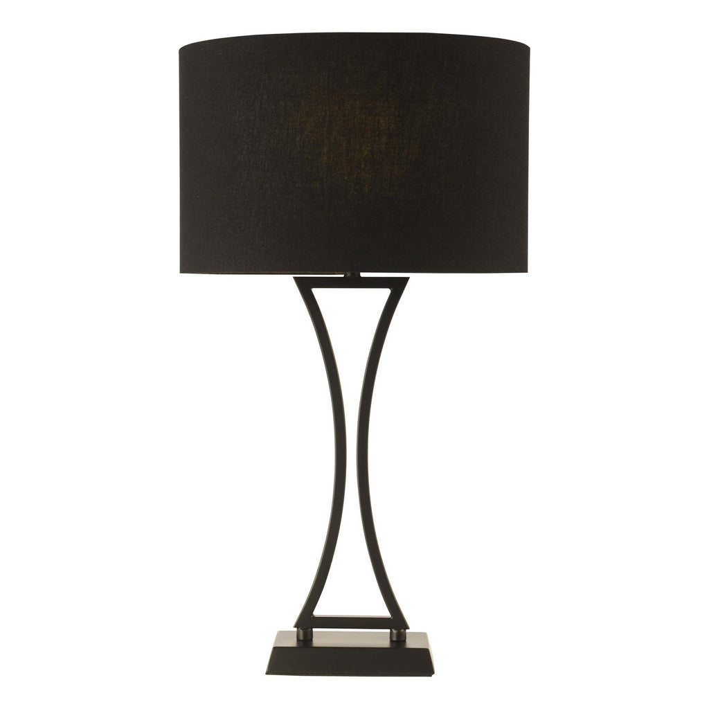 OPO4122 Oporto Table Lamp Matt Black With Shade