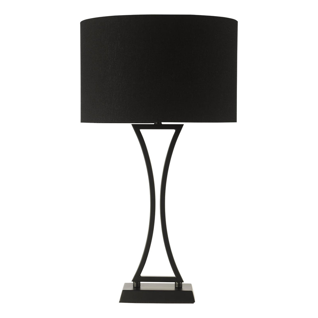OPO4122 Oporto Table Lamp Matt Black With Shade
