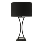 OPO4122 Oporto Table Lamp Matt Black With Shade