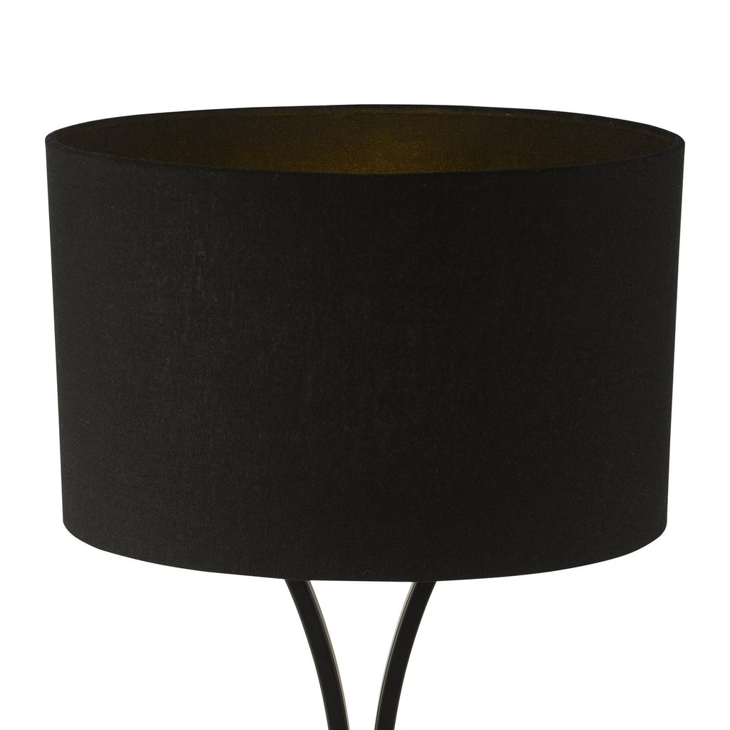 OPO4122 Oporto Table Lamp Matt Black With Shade