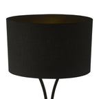 OPO4122 Oporto Table Lamp Matt Black With Shade