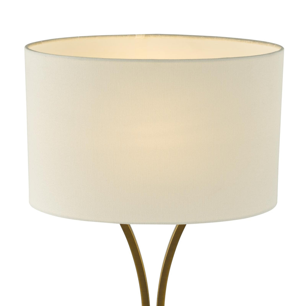 OPO4142 Oporto Table Lamp Aged Brass With Shade