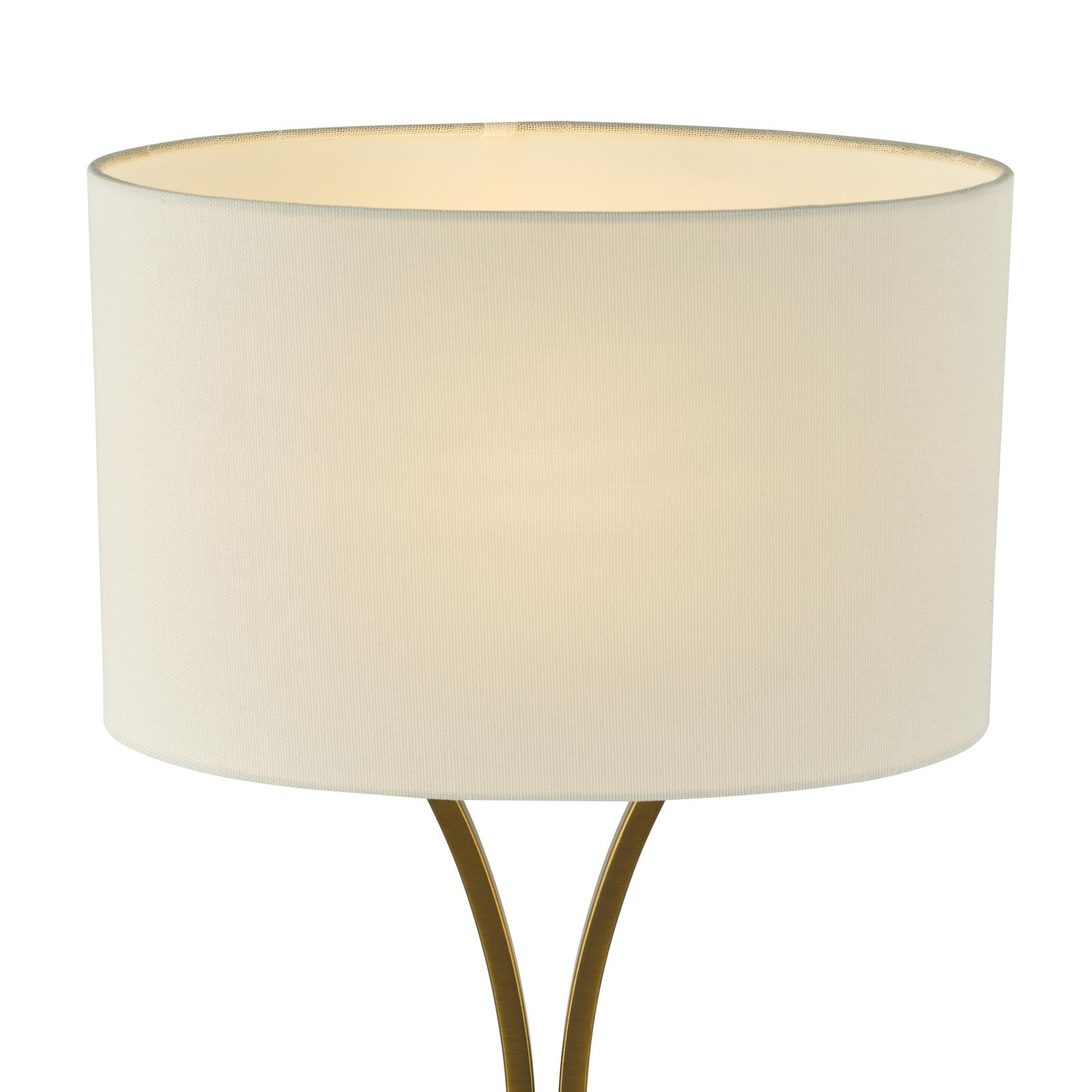 OPO4142 Oporto Table Lamp Aged Brass With Shade