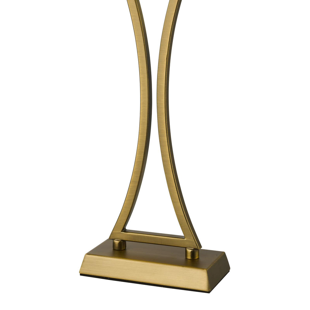OPO4142 Oporto Table Lamp Aged Brass With Shade