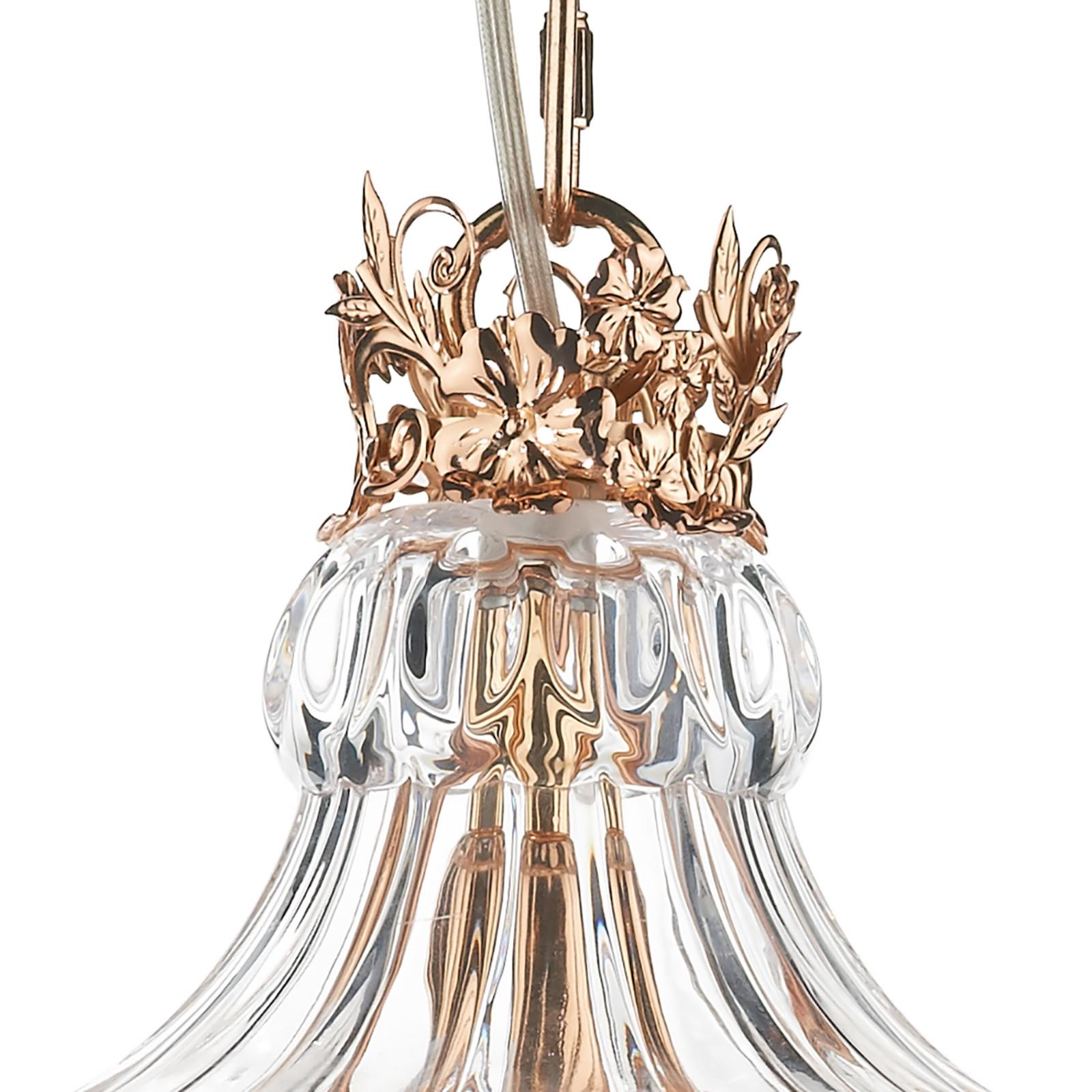 OTT0135 Ottoman Lantern Polished Gold and Glass