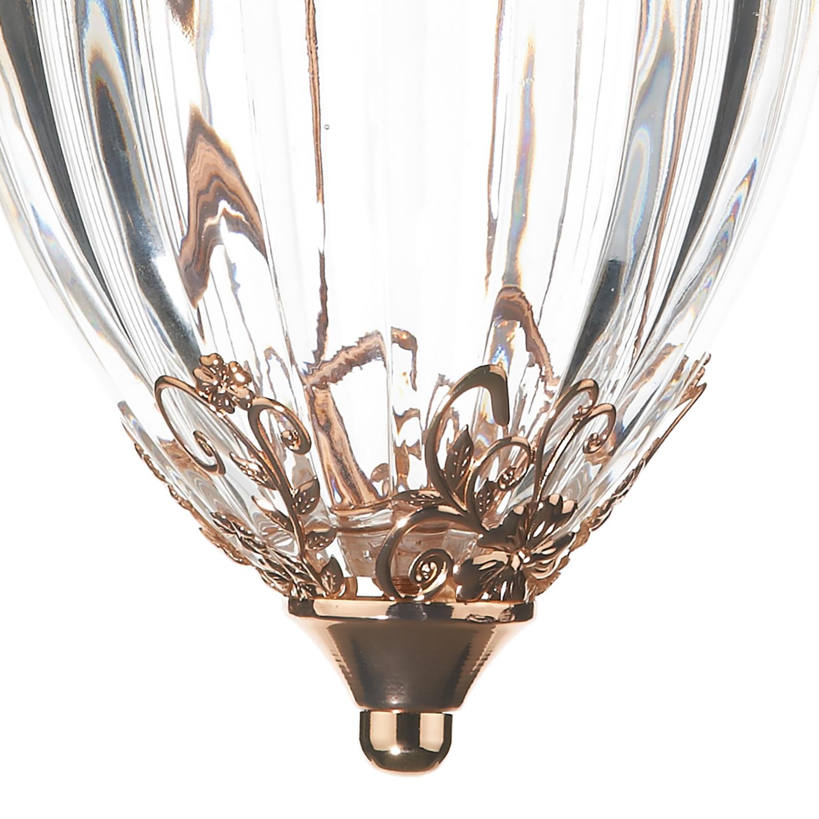 OTT0135 Ottoman Lantern Polished Gold and Glass