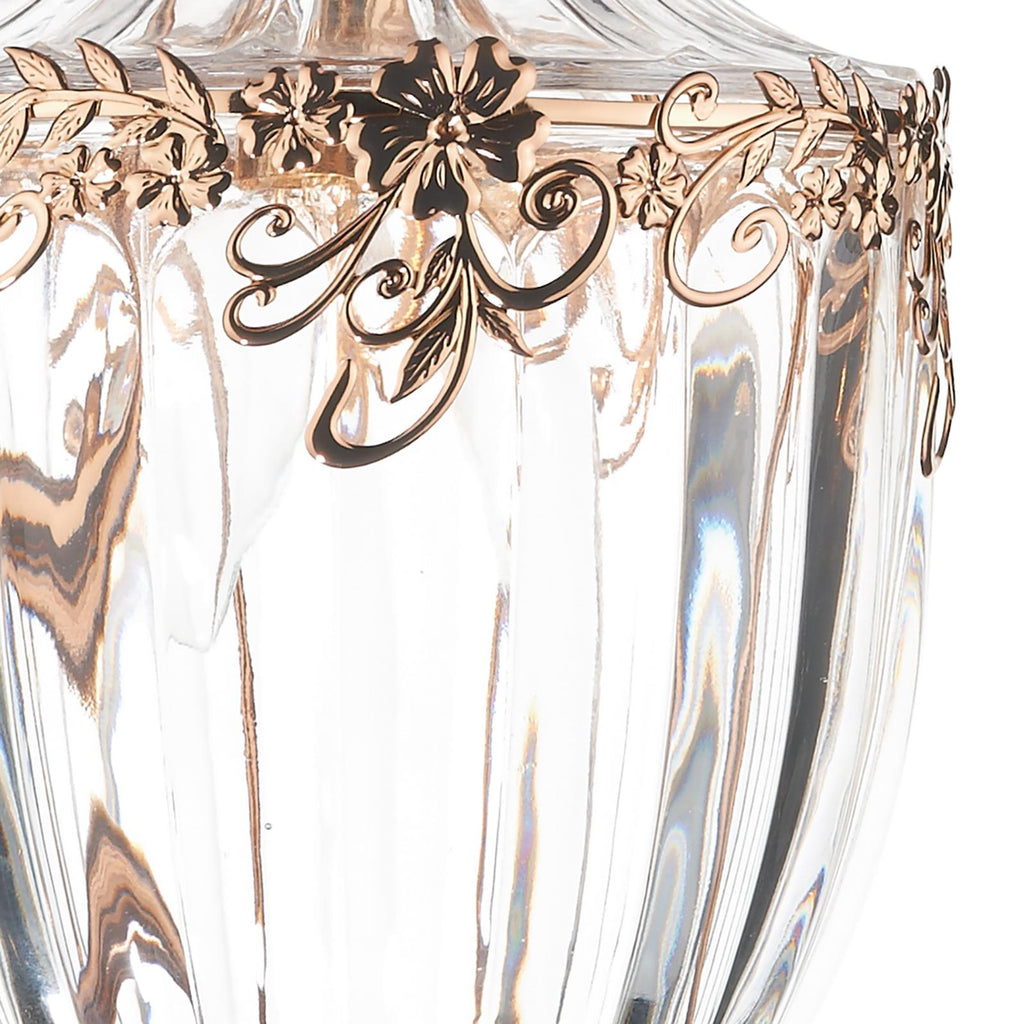 OTT0135 Ottoman Lantern Polished Gold and Glass