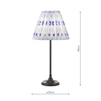 PAD4222-IKA1023 Padme Table Lamp Matt Black With Shade