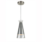 PCH163 Konos 1 Light Pendant Satin Nickel (S)
