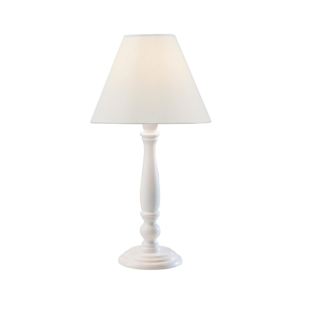 REG422 Regal Table Lamp Matt White With Shade