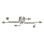 REY3450-F Reyna 7 Light Semi-Flush Chrome Fitting Only (S)