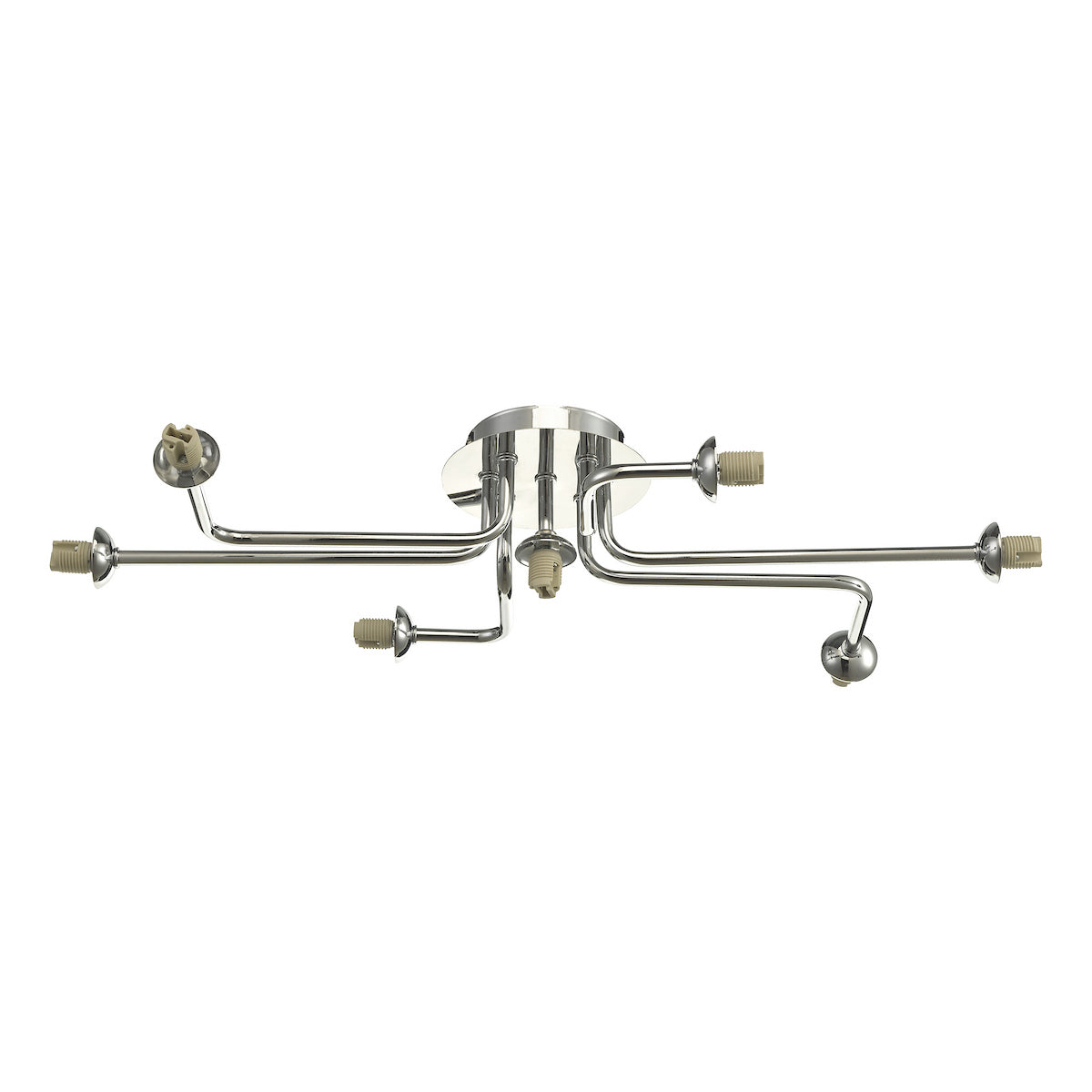REY3450-F Reyna 7 Light Semi-Flush Chrome Fitting Only (S)