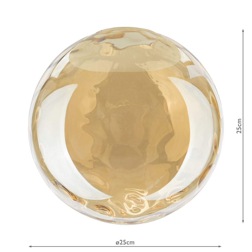 RIP8820 Ripple Easy Fit Pendant Champagne Glass