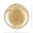 RIP8820 Ripple Easy Fit Pendant Champagne Glass