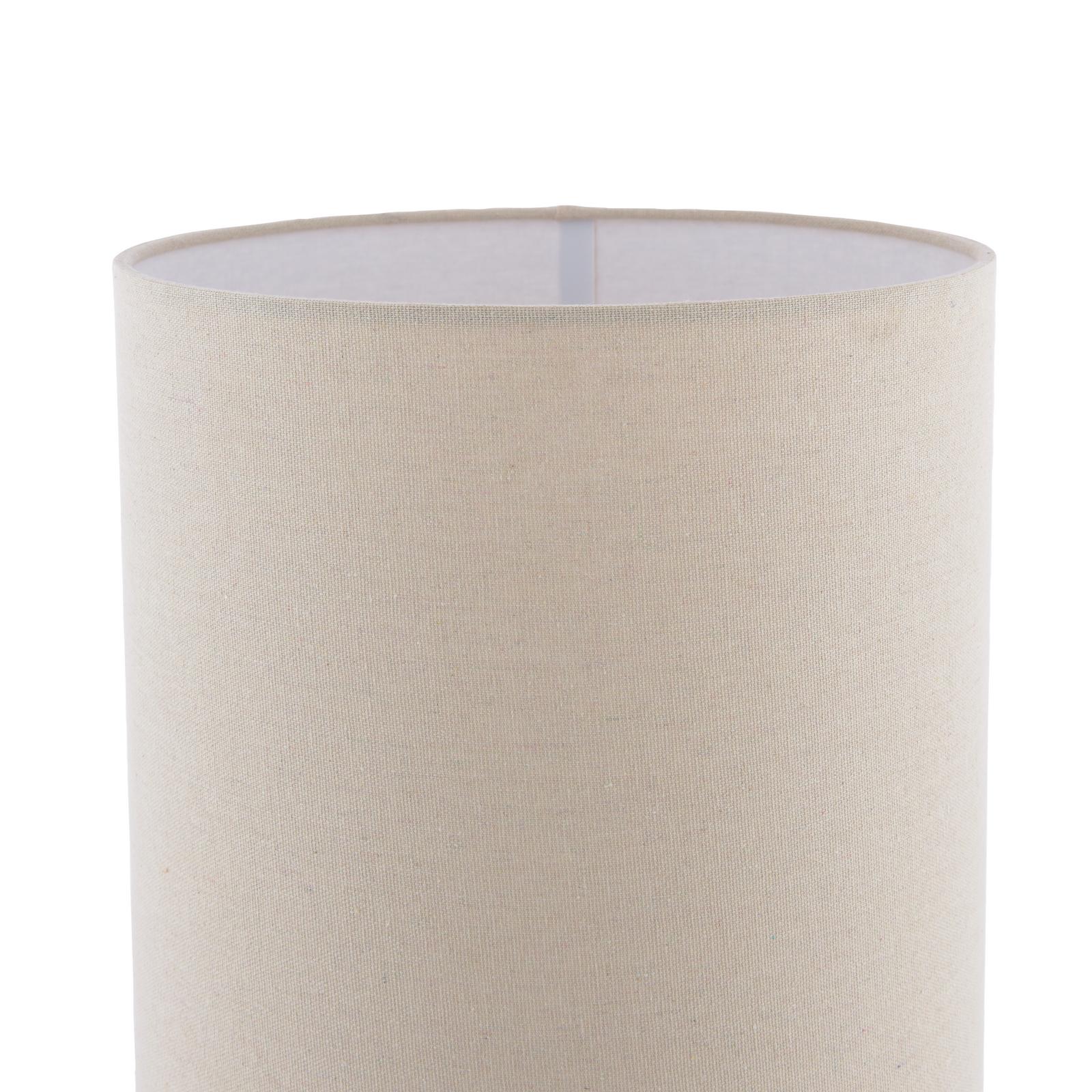 ROE4902 Roetta Floor Lamp White and Natural With Shade