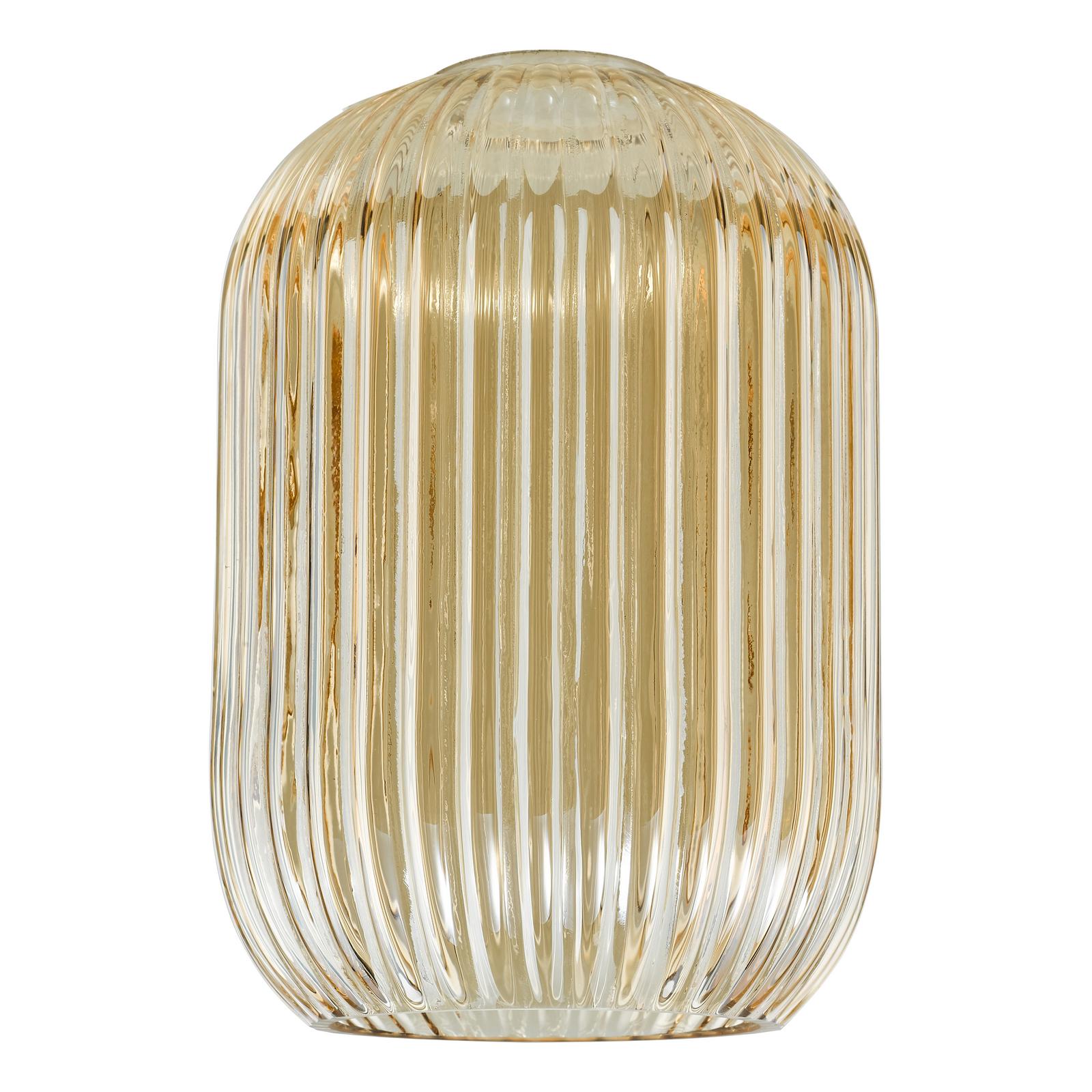 SAW6506 Sawyer Easy Fit Pendant Champagne Ribbed Glass