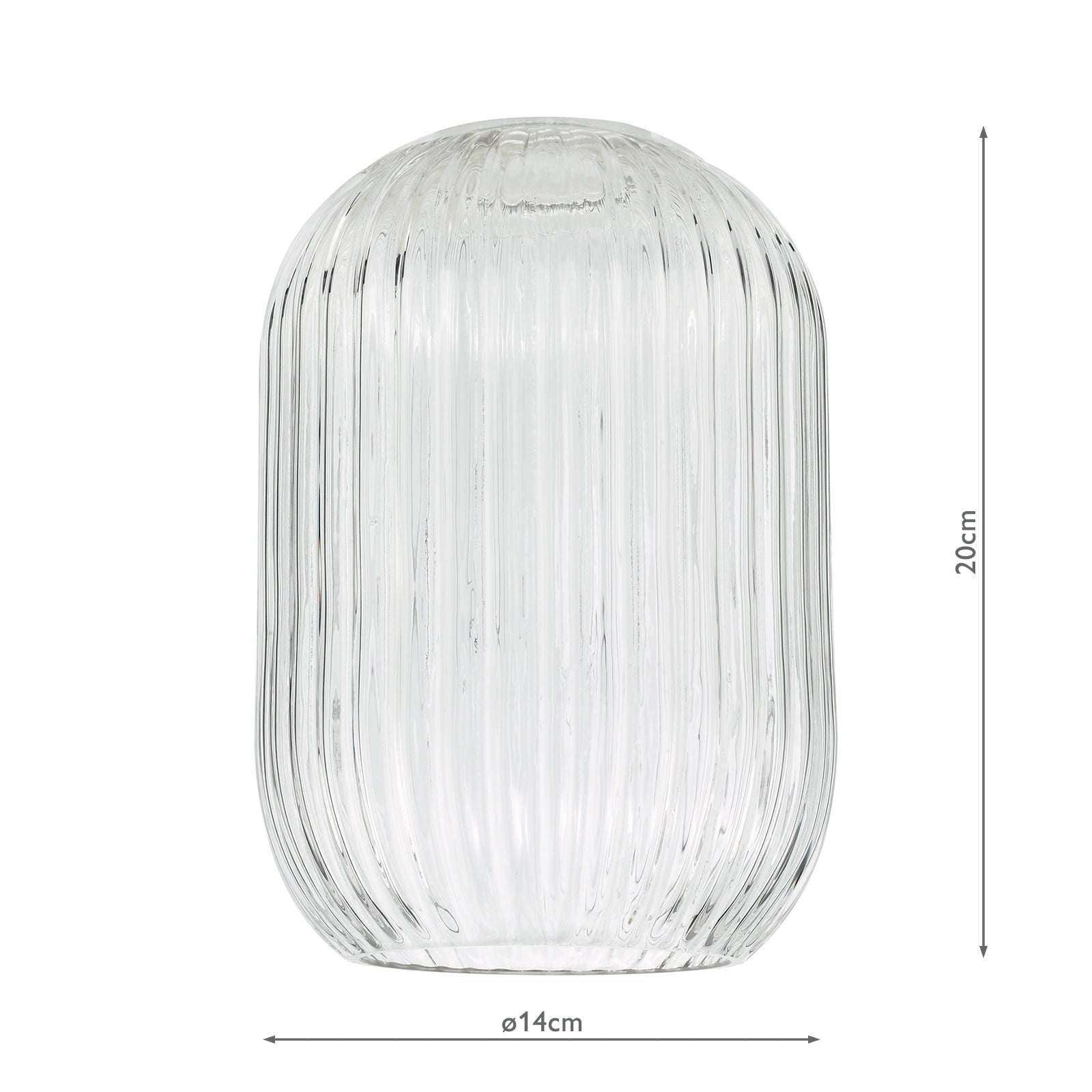 SAW6508 Sawyer Easy Fit Pendant Ribbed Glass