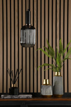 SAW6510 Sawyer Easy Fit Pendant Smoked Ribbed Glass