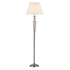 SIA4946 Siam Floor Lamp Satin Chrome With Shade