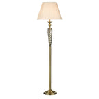SIA4975 Siam Floor Lamp Antique Brass With Shade