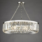 SIG0838 Sigourney 8 Light Pendant Polished Nickel and Crystal