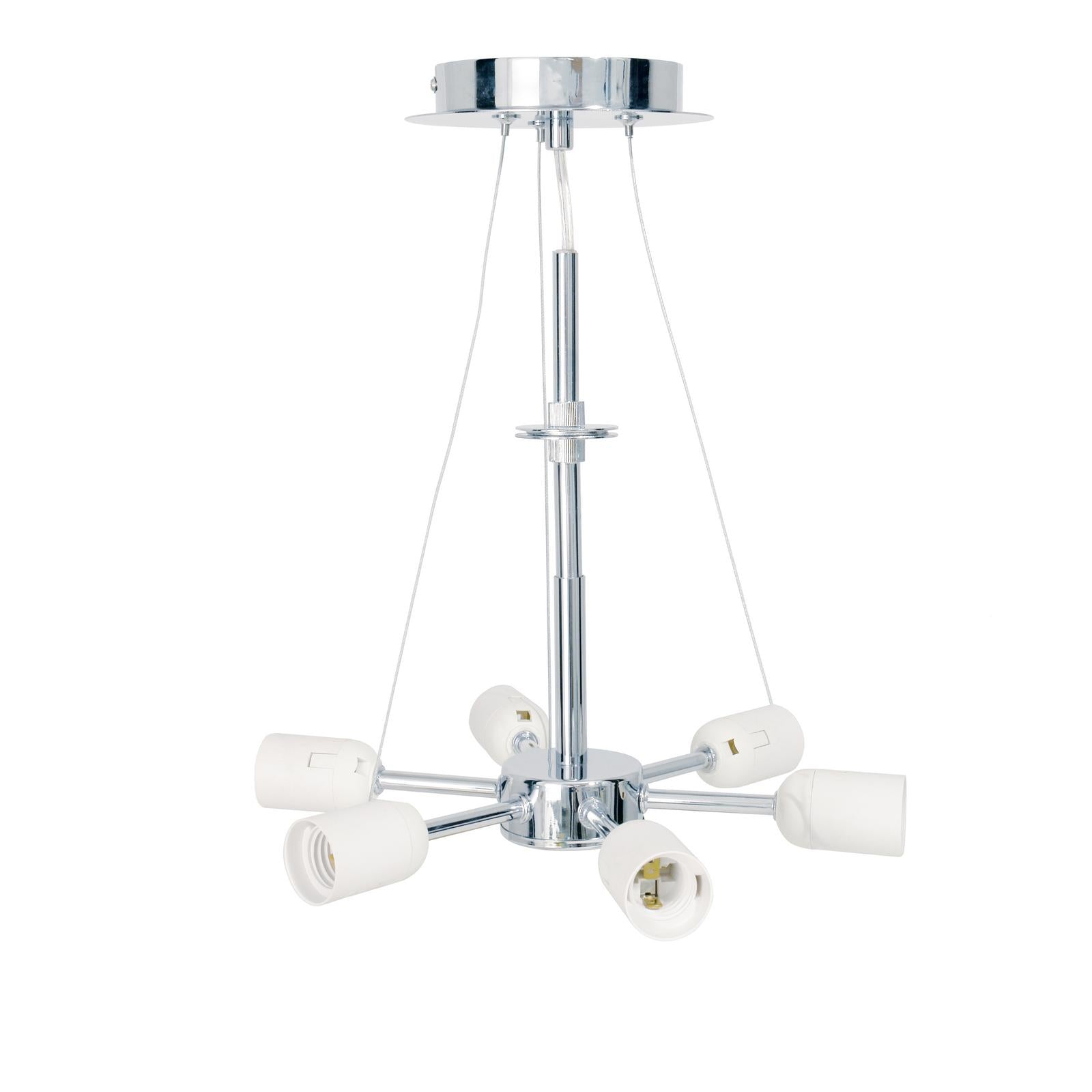 SP0650 6 Light Suspension Polished Chrome