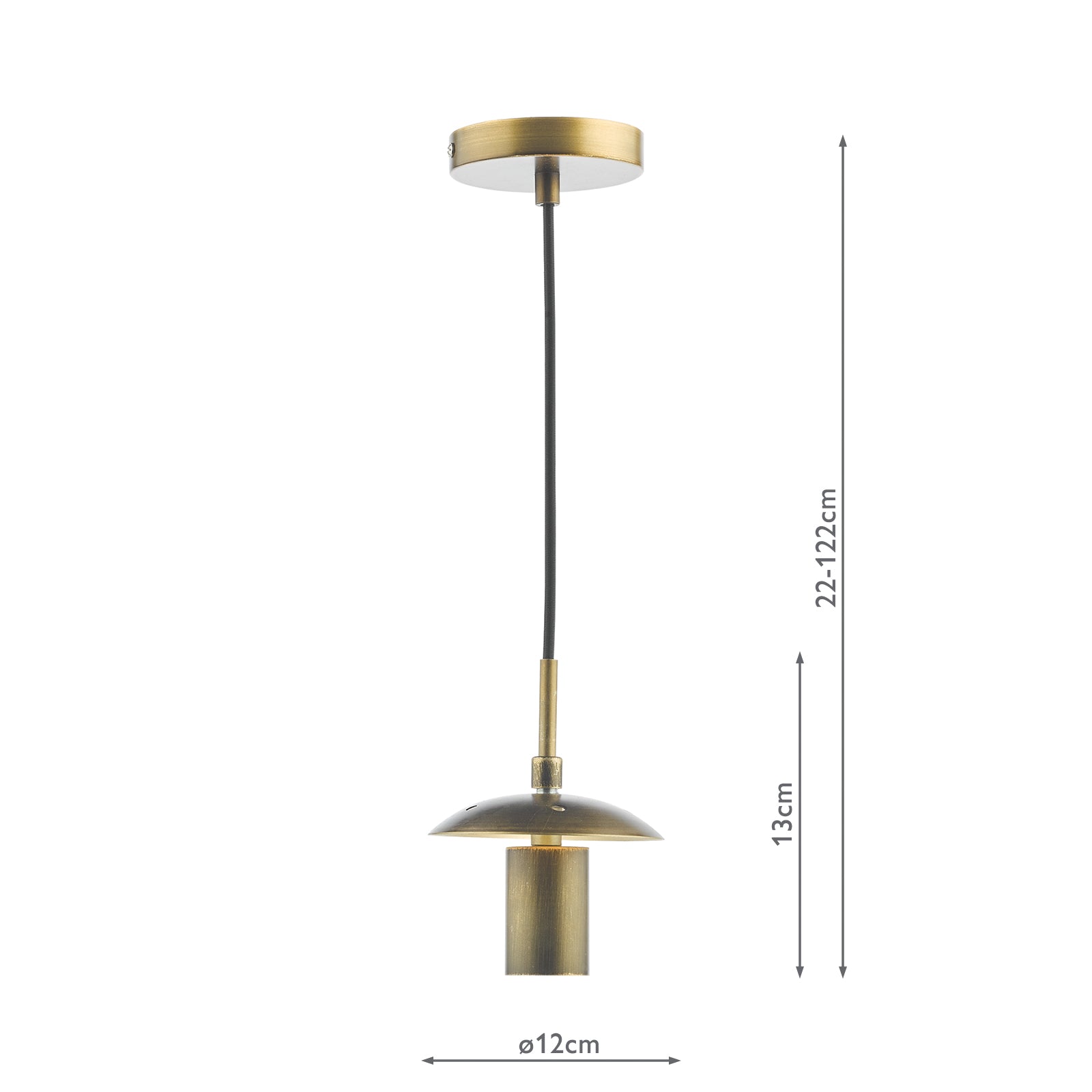 SP70 1 Light E27 Suspension Bronze