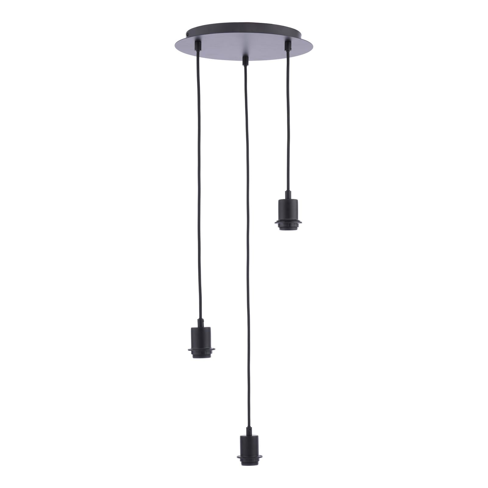SPC0322 3 Light Suspension Matt Black