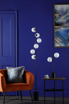 SPI4222-02 Spiral 2 Light Table Lamp Matt Black With Opal Glass