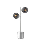 SPI4250-21 Spiral 2 Light Table Lamp Polished Chrome With Black Confetti Glass