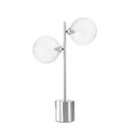 SPI4250-22 Spiral 2 Light Table Lamp Polished Chrome With Closed Glass