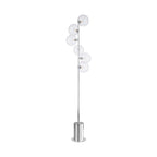SPI4950-22 Spiral 6 Light Floor Lamp Polished Chrome With Closed Glass
