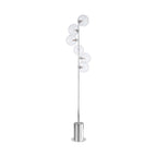 SPI4950-22 Spiral 6 Light Floor Lamp Polished Chrome With Closed Glass