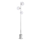 SPI5550-22 Spiral 3 Light Floor Lamp Polished Chrome With Closed Glass