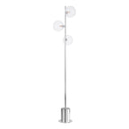 SPI5550-22 Spiral 3 Light Floor Lamp Polished Chrome With Closed Glass