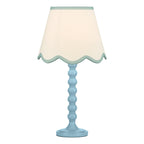 SPO4223-POM1023 Spool Table Lamp Blue With Shade